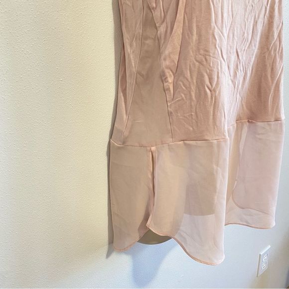 BCBGENERATION Pink Lace Hem Tank Top Blouse - Picture 11 of 11